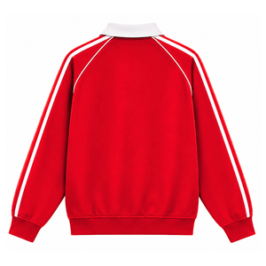 Delta |   Sigma |   Sweat-shirt de rugby pour femmes Theta, col polo, manches longues, broderie, pull décontracté, style universitaire - Product Image 4