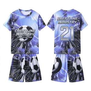 Custom Soccer Kit Football Team Uniform Quick Dry Jersey Shorts Set OEM ODM Athletic Training Uniform - Product Image 4