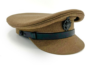 Custom premium uniform <b>caps</b> bullion badge high quality ceremonial structured headwear durable stitching bulk supply - Product Image 3