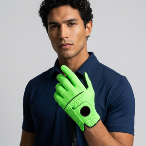 Adjustable Compression Genuine Leather Golf <b>Gloves</b> Quality Left Right Hand Camo Sublimation Printing Breathable <b>Sports</b> <b>Gloves</b> - Product Image 5