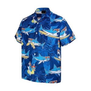 Chemise Hawaïenne Homme Personnalisée de Haute Qualité avec Logo, Écologique, Séchage Rapide, Respirante, Imprimée, Tendance, Vintage, Manches Courtes pour la Plage - Product Image 4