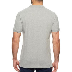 Polo homme uni blanc léger à manches courtes pour le golf et le bureau, coupe classique - Product Image 5