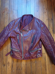 Blouson en cuir véritable pour homme, style Cafe racer, confectionné sur mesure, qualité export d'usine, coupe classique premium. - Product Image 1
