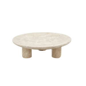 Frutero de Mármol Hecho a Mano con Diseño Art Deco para la Encimera de la Cocina, Bandeja Redonda Multifuncional para Guardar Joyas, Decoración para el Hogar y Hoteles - Product Image 1