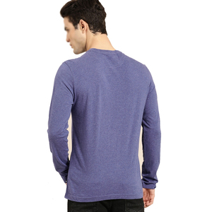 <b>Men's</b> Plus Size <b>Long</b> <b>Sleeve</b> T-<b>Shirts</b> 100% Cotton High Quality Anti-Wrinkle Casual O-Neck Collar Front Logo - Product Image 4