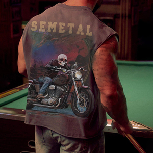 Débardeurs de fitness pour hommes de haute qualité, nouveaux t-shirts de sport sans manches surdimensionnés, débardeurs athlétiques en coton tricoté, décontractés, effet délavé 3D - Product Image 4