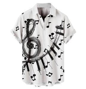Chemises à imprimé par sublimation personnalisées, vêtements de plage, polyester à séchage rapide, col boutonné, manches courtes, chemise hawaïenne pour homme - Product Image 1