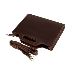 Maletín de cuero con compartimento para zapatos, bolsa de viaje con cierre de cremallera, maletín para portátil negro, maletín de negocios con múltiples bolsillos. - Product Image 1