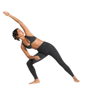 Women's High Waisted V Cut Waistband <b>Seamless</b> <b>Leggings</b> Charcoal Black Squat Proof Yoga Pants for Professional Gym and Sportswear - Product Image 4