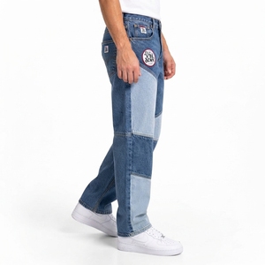 Pantalon en jean pour homme, texture douce, confortable pour un usage quotidien, fabrication OEM, tissu en jean premium lavé, fermeture à boutons, durable - Product Image 3