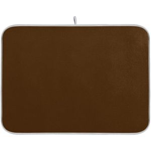 Tappetino Assorbente in Microfibra Marrone 16 X 18 Pollici per Asciugare Piatti, Tappetino Scolapiatti per Cucina, Asciugapiatti - Product Image 1