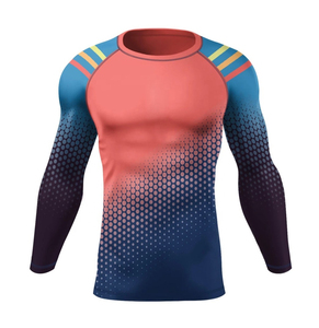 Men Rash Guard Long Sleeve Quick Dry Breathable UV Protection Swim <b>Surfing</b> Training Athletic Performance Shirt for Men - Product Image 1