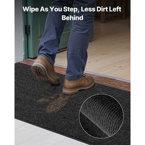 Tapis industriel rayé élégant 10 x 3 pieds avec support en PVC, qualité commerciale, paillasson pour usage intérieur et extérieur - Product Image 5