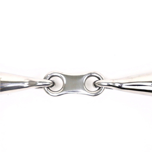 2026 Brida de doble articulación con anillo suelto y enlace plano, con boquilla pulida y lisa, para equitación - Product Image 2