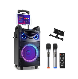 Sistema de Karaoke Personalizado de Fábrica, Máquina de Karaoke Portátil con Altavoz de 10 Pulgadas, Micrófono Inalámbrico Dual, Bluetooth, Venta al por Mayor - Product Image 1
