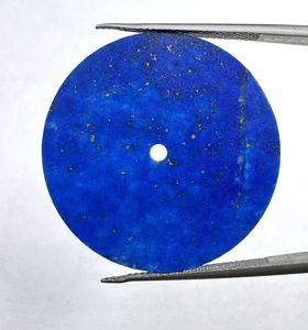 Esfera de Reloj Azul Real Lapislázuli de 30.50mm x 0.60mm, Disco Hecho a Mano con Orificio Central de 2mm, Tamaño/Grosor Personalizable para Relojería K - Product Image 3