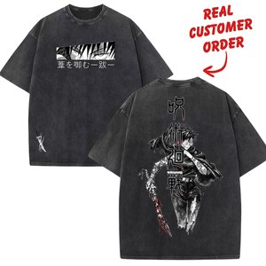เสื้อยืดลายฟอกกรด สวมใส่สบาย เสื้อยืดลายฟอกกรดขายดี สไตล์ยอดนิยม เสื้อยืดลายฟอกกรดคุณภาพเยี่ยม - Product Image 3