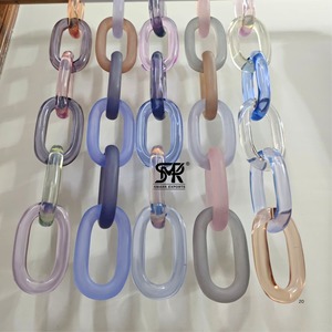 Contemporary Resin Craft Transparent Acrylic Hanging Chain Wall Accent Decorative <b>Decor</b> for Stylish Home Interiors - Product Image 1