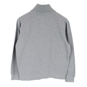 Sudadera de manga larga para hombre con cremallera de un cuarto, forro polar, personalizable con logo, color liso - Product Image 2