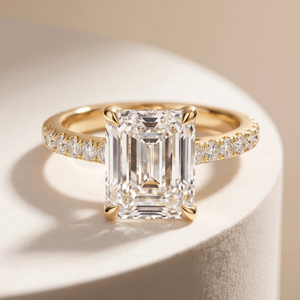 แหวนเพชรทองคำแท้เพาะเลี้ยงสำหรับผู้หญิง รับรองโดย IGI ชุบทอง เหมาะสำหรับใส่ทำงาน/โอกาสสำคัญ/งานหมั้น/งานแต่งงาน - Product Image 1