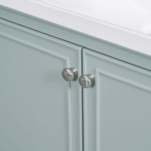 Mobile Bagno Multifunzionale da 30 Pollici con Lavabo Integrato, Struttura Solida in MDF Verde, con Ante e Cassetti - Product Image 1