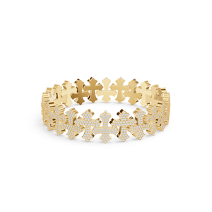 Aurum Diam Gold <b>Silver</b> Open <b>Cuff</b> <b>Bracelet</b> Name Pendant Micro Pave Moissanite Charm EGI Certified Crown Shape Hip Hop Unisex - Product Image 5