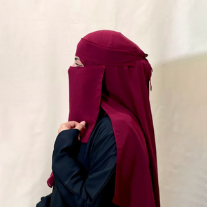 Niqab de Color Sólido para Mujeres Musulmanas, Uso Diario, Tela Suave y Transpirable, Velo Facial Islámico Modesto - Product Image 6