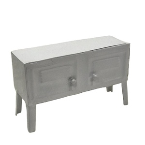 Casier Miniature en métal blanc, petite maison de poupée, meilleure vente, échelle - Product Image 1