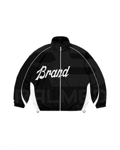 Conjunto Deportivo de Alta Calidad de 2 Piezas, Chaqueta con Cremallera y Pantalones Cortos, Secado Rápido, Color Negro Sólido, Manga Larga, Cuello Alto, Traje Deportivo de Verano - Product Image 5