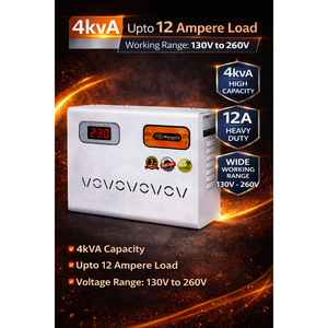 Estabilizador de Corriente Alterna de Pared con Pantalla Digital MuscleGrid de 4KVA para Trabajo Pesado, 130V-280V, 1.5 Toneladas, Sistemas de Alimentación Ininterrumpida (UPS) - Product Image 2
