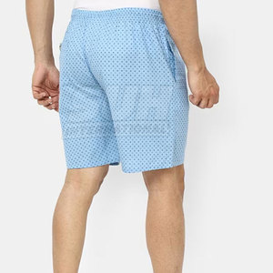Pakistan Made 100% Cotton Solid Casual Men Shorts Mid Waist Drawstring Closure High Quality Comfortable Breathable Quick Dry - Product Image 3
