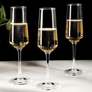 Copas de Champán sin Tallo de 9 oz al por Mayor, Vasos de Vino de Cristal Personalizados con Logotipo para Aniversario o Cumpleaños con Marco para la Copa - Product Image 4