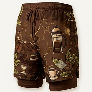 Shorts de sport performants pour hommes, style moderne, confort amélioré par conditions humides, pour les voyages et les tenues décontractées. - Product Image 4