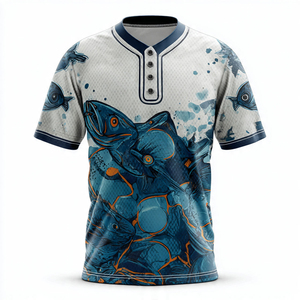 Camiseta de Manga Larga para Hombre, Sublimada, con Estampado Sólido, de Secado Rápido, Corte Regular, Informal, de Algodón/Fibra de Bambú - Product Image 6