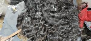 วิกต่อผมเรมี่ผมหยิกธรรมชาติแบบดิบของอินเดียสำหรับต่อผมตรงวิหารเก็บมาได้สองชั้น - Product Image 3