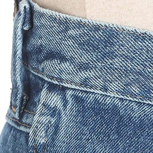 2025 Customize <b>Men</b> Canvas High Waist Straight Casual Slim Fit Stretch <b>Drawstring</b> Closure Skinny <b>Jeans</b> - Product Image 5