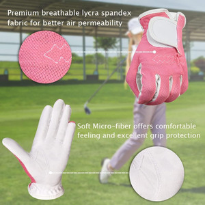 Guantes de Golf de Cuero Genuino de Diseño Nuevo, Profesionales, Transpirables, Cómodos, de Dedo Completo, Antideslizantes, con Logotipo Personalizado Impreso - Product Image 6