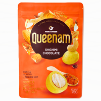 Collection de dragées pour confiseries HALAL, amandes et noix de cajou enrobées de chocolat Shichimi, 75g, fournisseur mondial OEM/ODM, bon prix