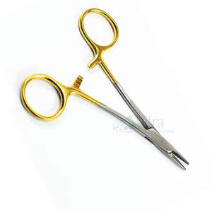 Juego de Portaagujas Manuales de Acero Inoxidable, Certificación CE, Alta Calidad, Reutilizables, Ligeros, para Uso Quirúrgico, Vitra VI-NH-07 - Product Image 4