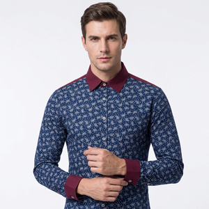 Chemise habillée formelle pour homme grande taille en popeline 100 % coton, anti-plis, écologique, à manches longues, avec boutons et étiquettes personnalisées - Product Image 6