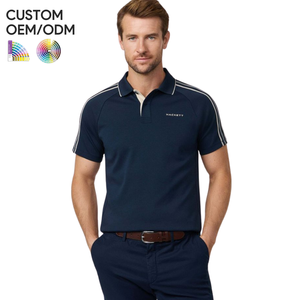 เสื้อเชิ้ตแขนสั้นลำลองผู้ชายแบบเรียบง่าย รับผลิตแบบ OEM ODM |   ผ้าถักจากผ้าฝ้าย 100% พิมพ์ลายโลโก้ด้านหน้าด้วยเทคนิคการถ่ายเทความร้อน - Product Image 5