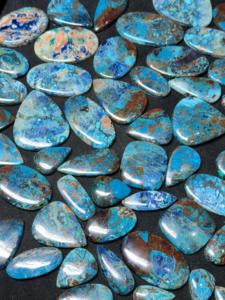 Mahnaj <b>Gems</b> Rare Quality Natural Azurite Matching Gemstone bulk lot Loose Crystal <b>Stone</b> Cabochons for DIY Jewelry Making . - Product Image 3