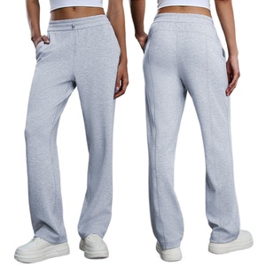 Women's <b>Oversized</b> <b>Sweatpants</b> Custom Printing Embroidery Cotton Joggers Active Training Running Casual Streetwear OEM Supplier - Product Image 2