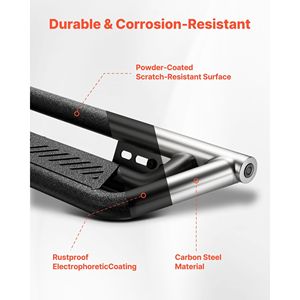 Pedane Laterali Compatibili da 6 Pollici per Dodge Ram 1500 Crew Cab 2009-2018 e Dodge Ram 2500/3500 Crew 2010-2025 - Product Image 3