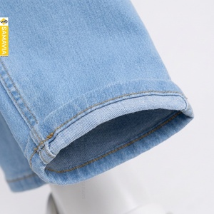 SAMAVIA Custom <b>Men's</b> Light Blue <b>Stretch</b> <b>Men's</b> Denim Jeans Slim Fit Cotton Casual Pants OEM ODM Wholesale Manufacturer - Product Image 4