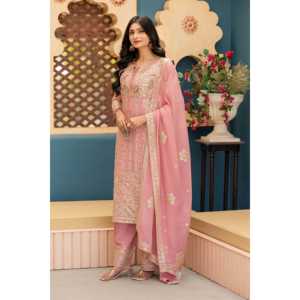 Hermoso Conjunto elegante de Plazzo Dupatta para mujer con bordado elegante - Product Image 2