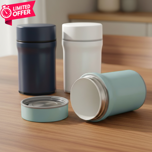 Lonchera Multifuncional Moderna de 410 ml/13 oz, Libre de BPA, Recipiente Reutilizable para Alimentos con Revestimiento de Porcelana y Tapa de Acero Inoxidable, Fácil de Usar - Product Image 1