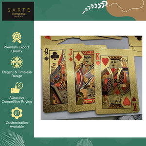 Nuevas Cartas Coleccionables de Lujo en Caja de Regalo Ecológica, Duradera, de Alta Gama, para Coleccionistas Familiares, Diseños Personalizados Premium en Dorado - Product Image 4