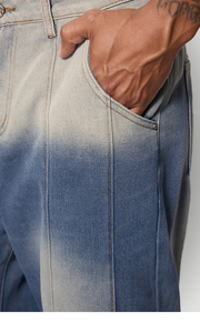 Men's Baggy Style Oversized Cotton Jeans Pants Loose Fit Men Casual Denim Pants Top Sealing OEM Service Men's Denims - Product Image 6