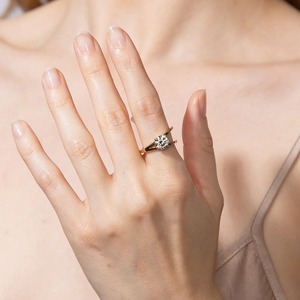 แหวนวีริงทองคำแท้ 14K เพชรเลี้ยงในห้องปฏิบัติการทรงกลมเจียระไนบริลเลียนท์ 1.50 กะรัต หรูหรา - Product Image 3
